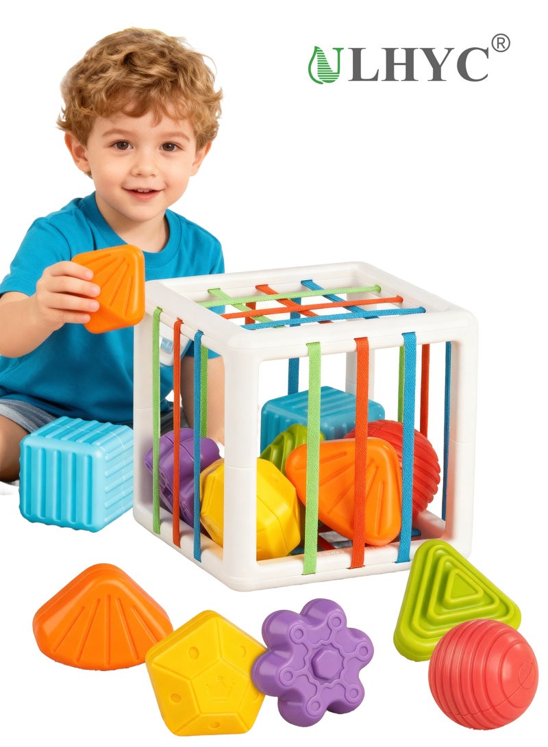 يو إل اتش واي سي لعبة الذكاء التعليمية لعبة الأشكال المثالية فارز مكعبات ناعمة مونتيسوري - Image 1
