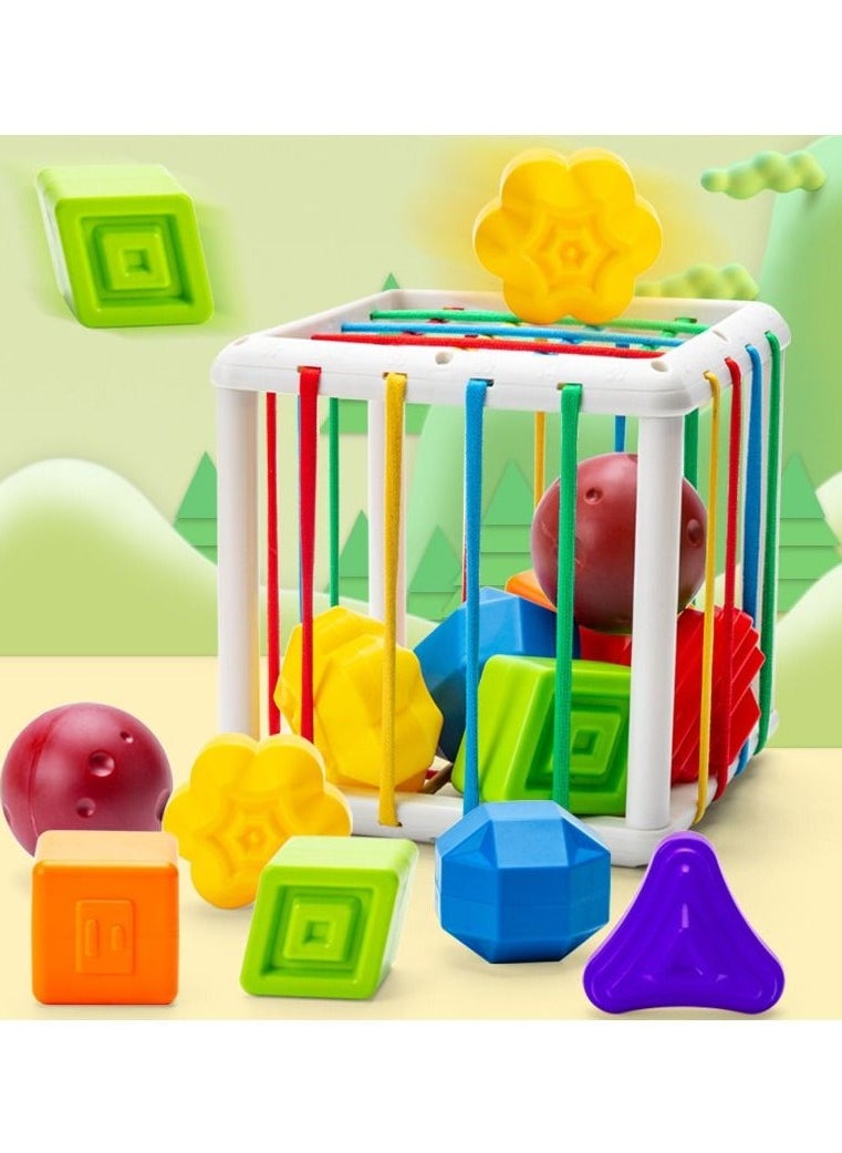 ULHYC Intelligence Educational Game Perfect Shapes Sorter Soft Cube Montessori Toy  - Image 1