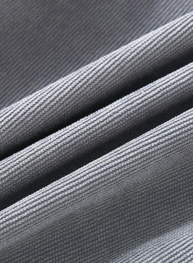 تايك تو قميص ولادي رمادي من الكوردروي بأزرار - Image 5