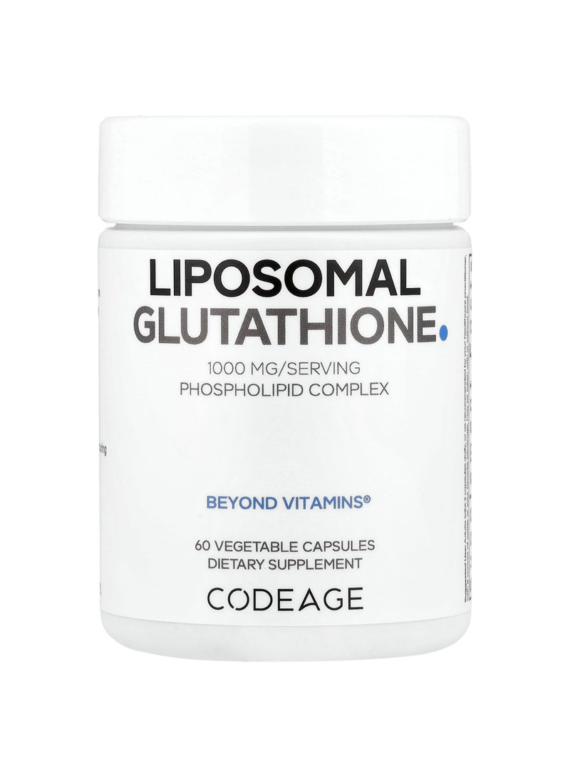 Codeage Liposomal Glutathione, 60 Vegetable Capsules (500 mg per Capsule)