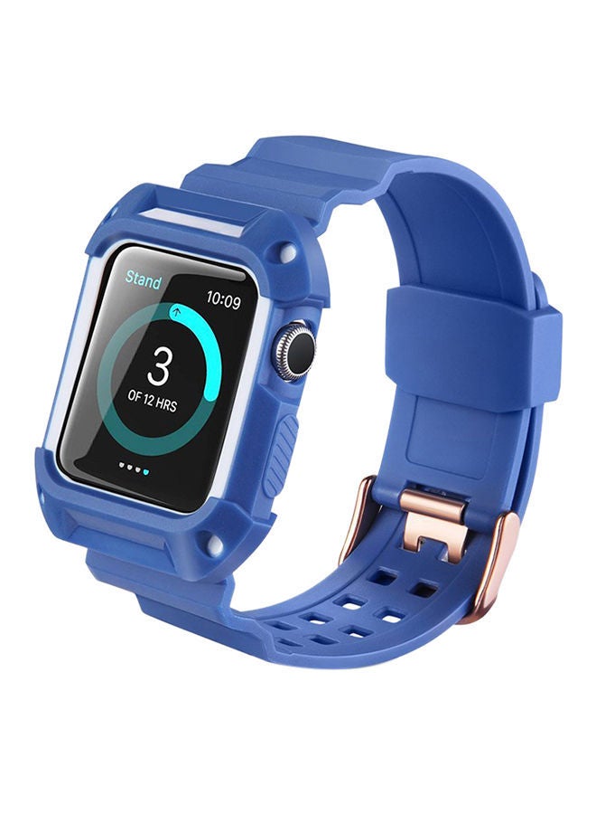 NIBEMINENT Replacement Strap For Apple Watch Series 3/2/1 Blue - Image 3