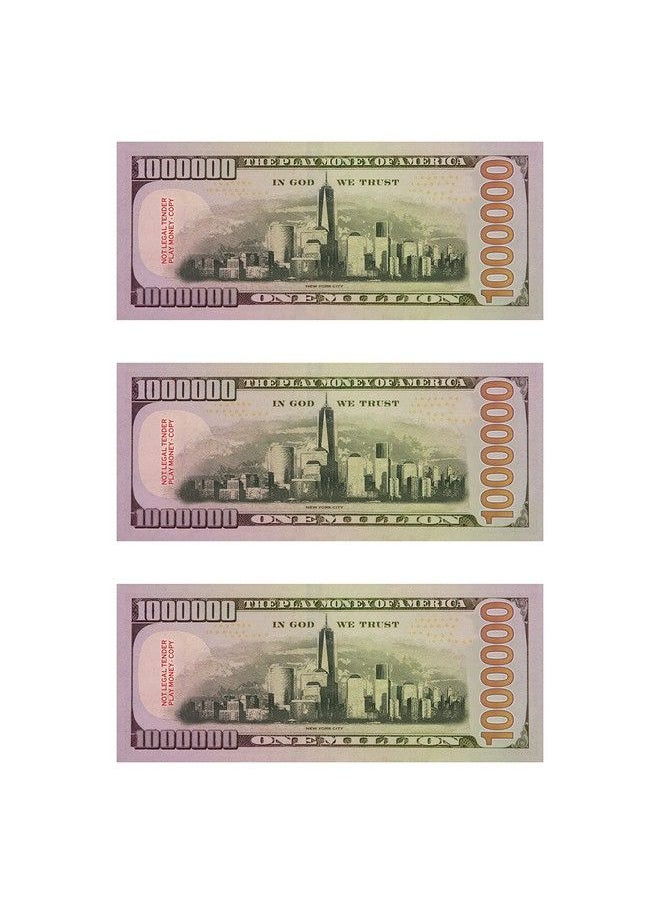Generic - Copy Play Money 20 Pieces One Million Dollar Trump Bills 2Sided Fake Dollar Bill Kids Pretend Play Learning Money Props For Movies Plays Music Videos - Image 1