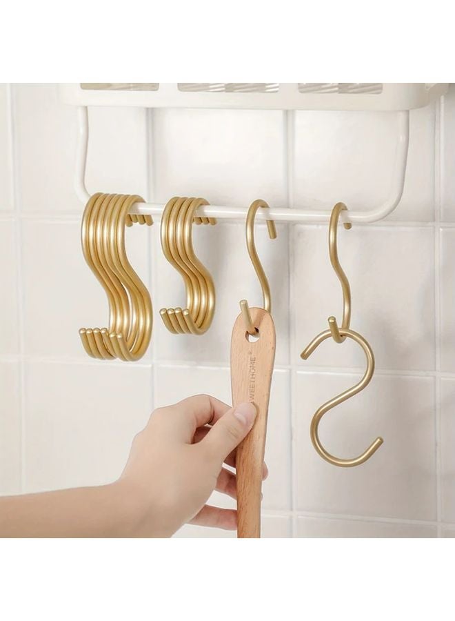 10Pcs S Shaped Wall Mount Hooks Heavy Duty Aluminum Alloy Multi Purpose Storage - Image 3