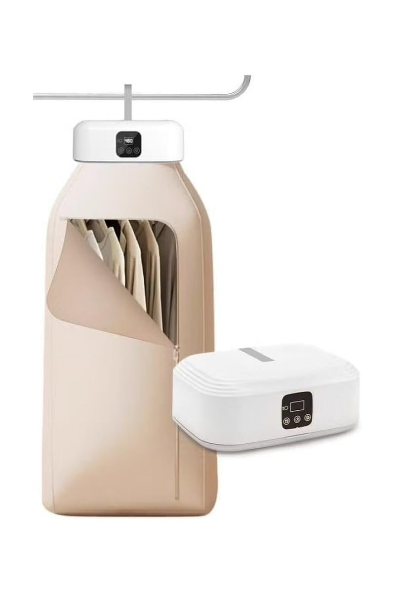 دينكس مجفف ملابس محمول، مجفف ملابس صغير الحجم مع حقيبة قابلة للتعديل، سرعتان، مجفف ملابس قابل للطي (dx2571) - Image 2