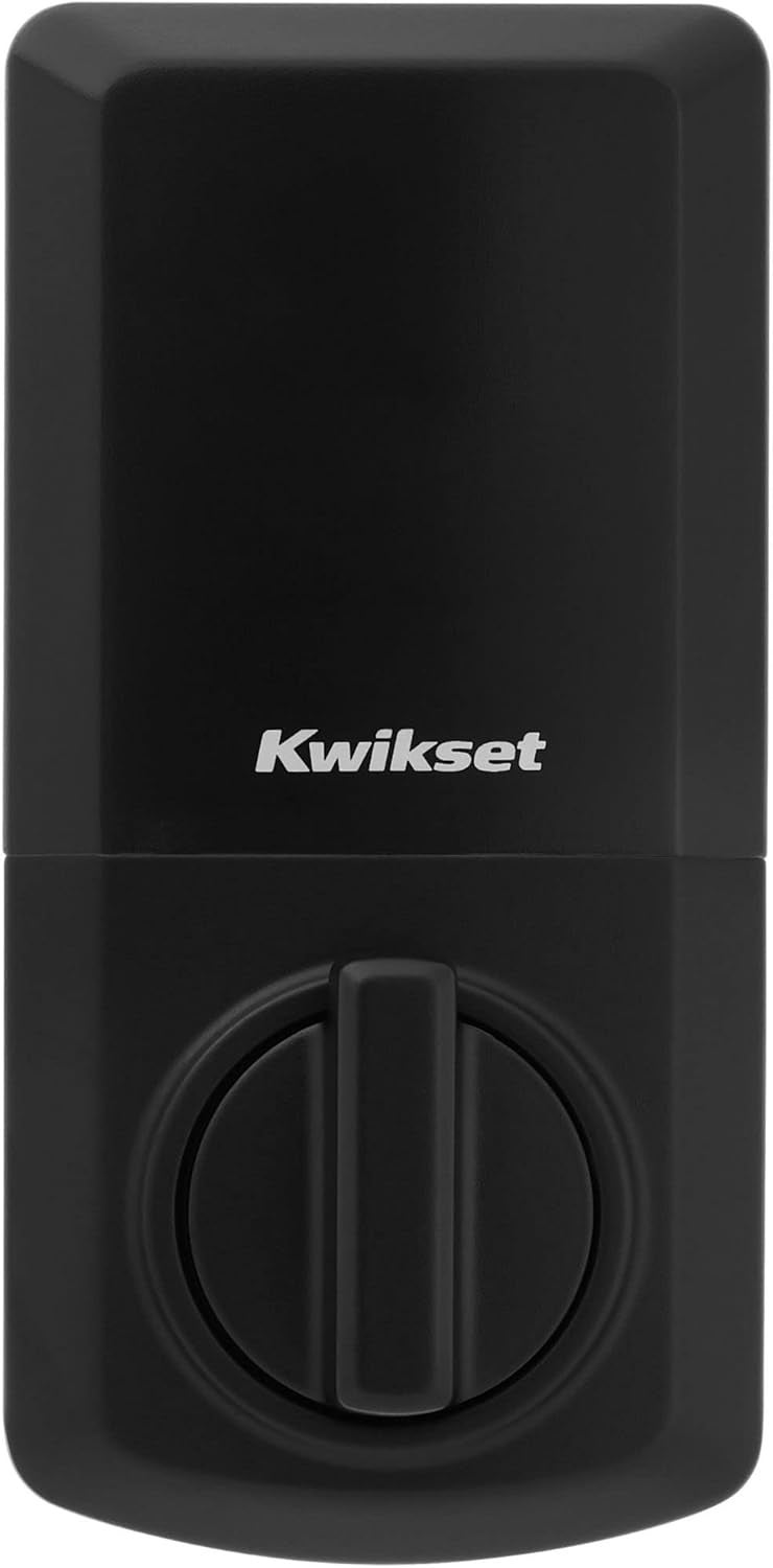 Kwikset Kwikset 9270CNT514S Contemporary SmartCode Touchpad Electronic Deadbolt SmartKey Matte Black Finish  - Image 4