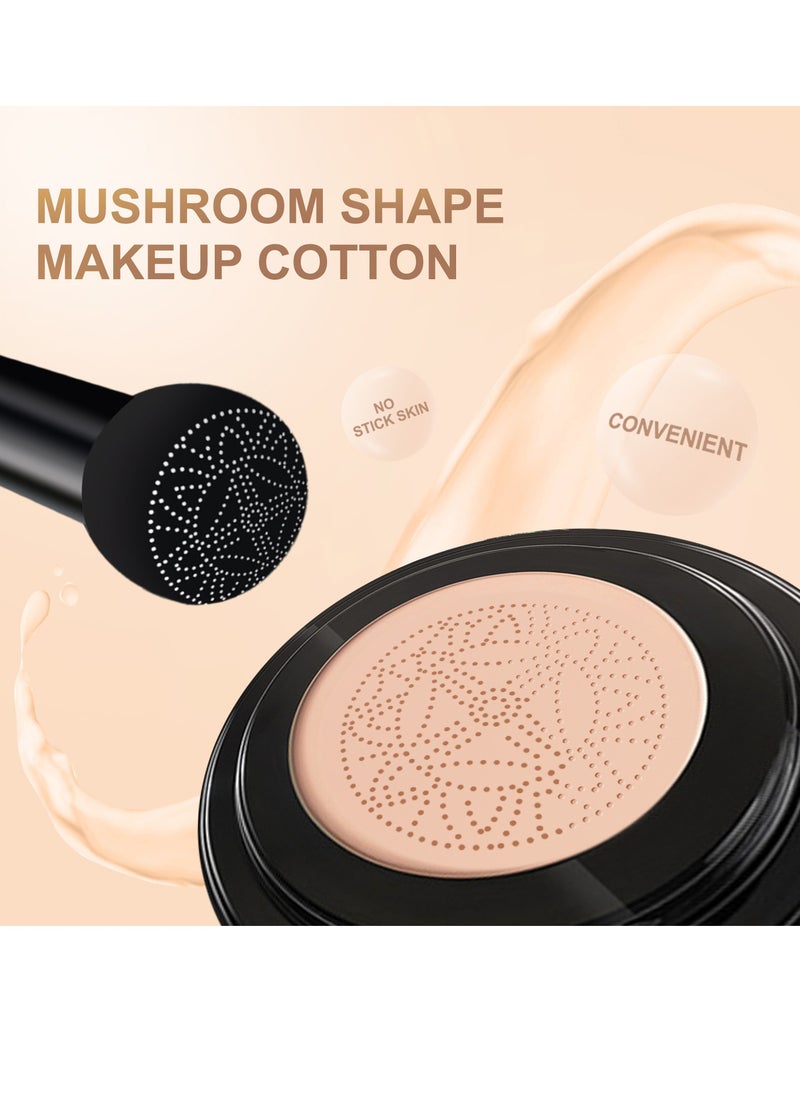 EELHOE Mushroom Head Air Cushion CC Cream  BB Cream for Mature Skin Face Makeup Foundation Moisturizing Concealer Brightening Long Lasting Even Skin Tone For All Skin Types (dark skin)  - Image 4
