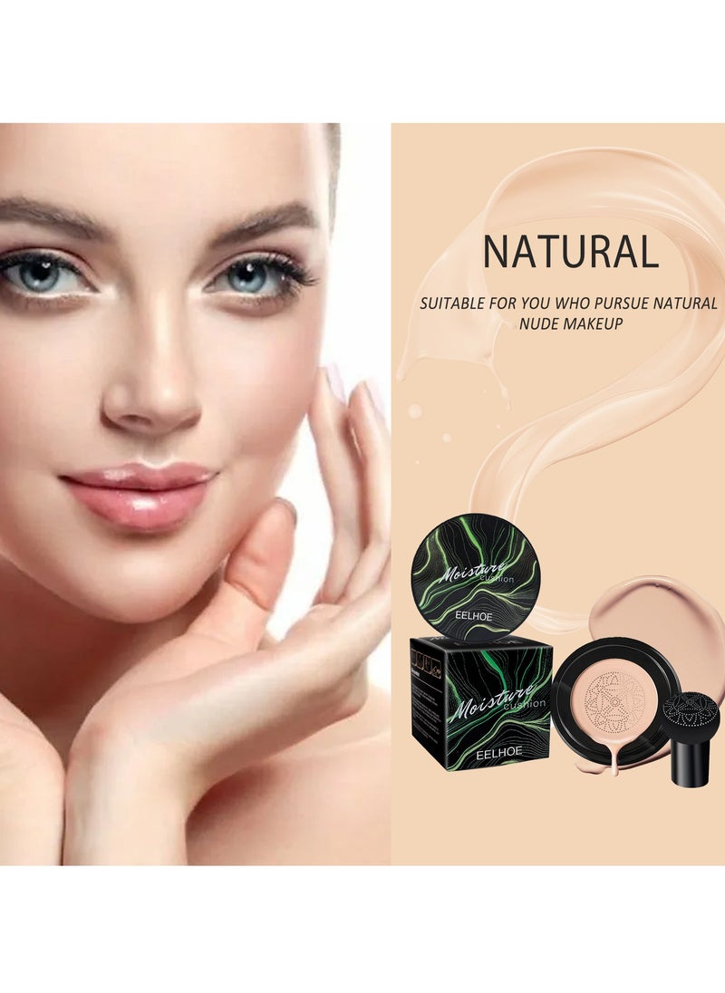 EELHOE Mushroom Head Air Cushion CC Cream  BB Cream for Mature Skin Face Makeup Foundation Moisturizing Concealer Brightening Long Lasting Even Skin Tone For All Skin Types (dark skin)  - Image 2
