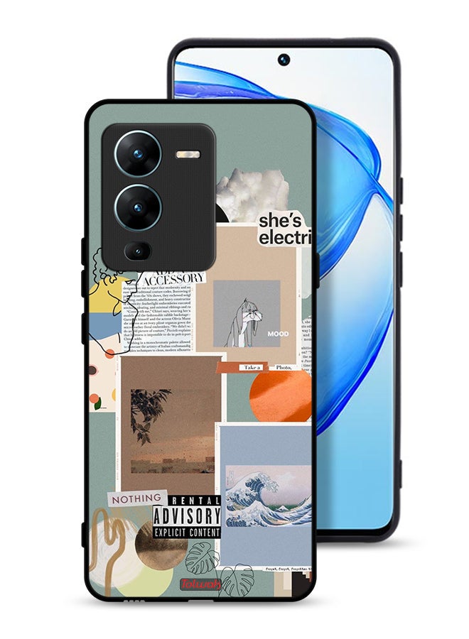 Tolwak Vivo V25 Pro 5G Protective Case Cover She Is Electric - Image 1