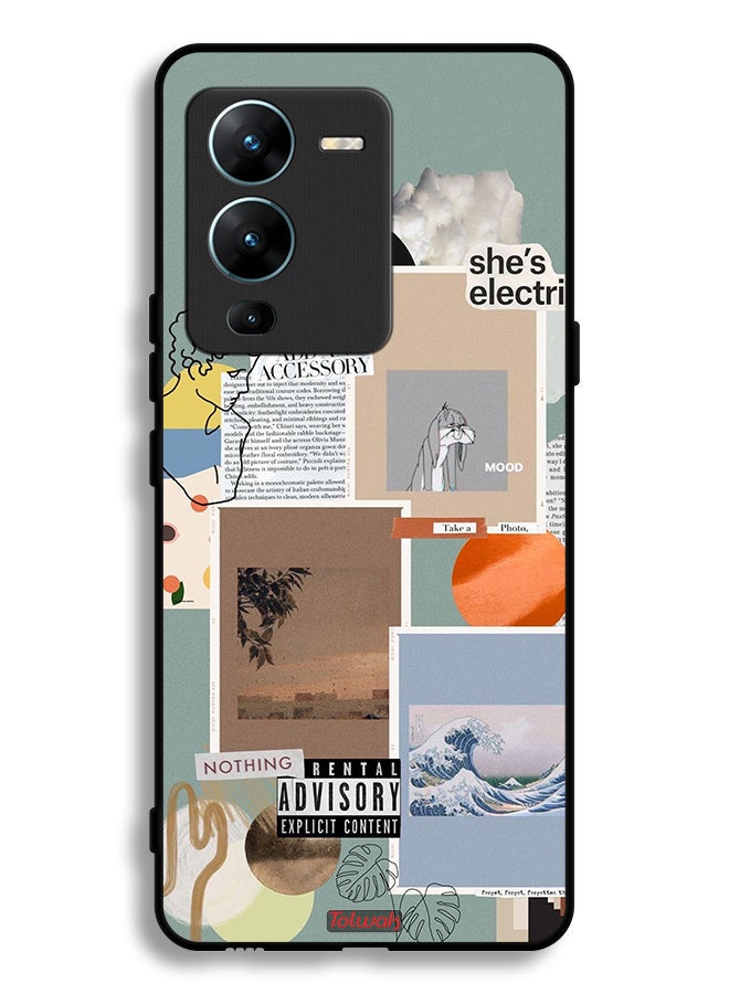 Tolwak Vivo V25 Pro 5G Protective Case Cover She Is Electric - Image 2