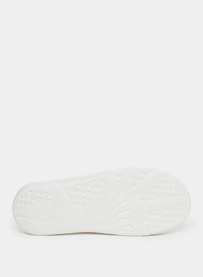 Take Two Take Two Vamp Perforated Solid Slippers