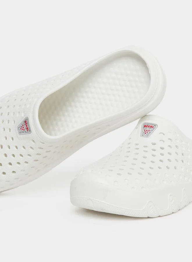 Take Two Take Two Vamp Perforated Solid Slippers