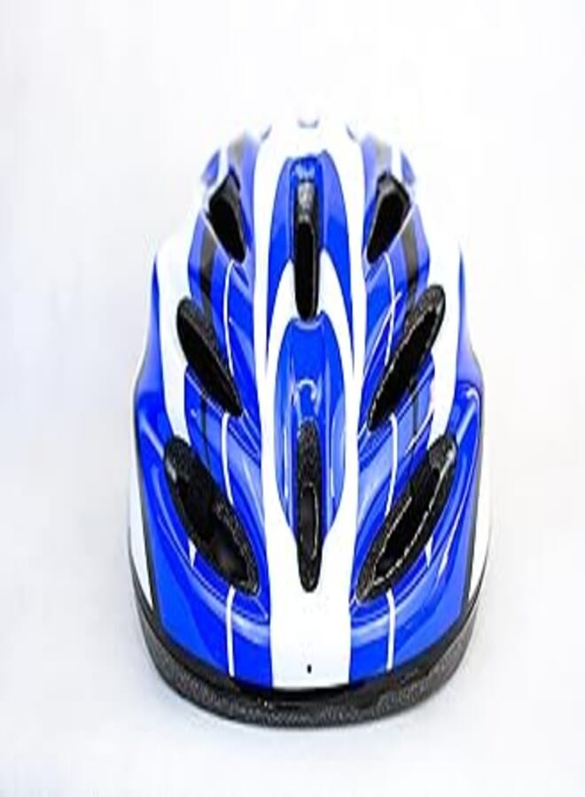 Generic Generic Road Sports Cycling Helmet - Blue; Black and White-One Size