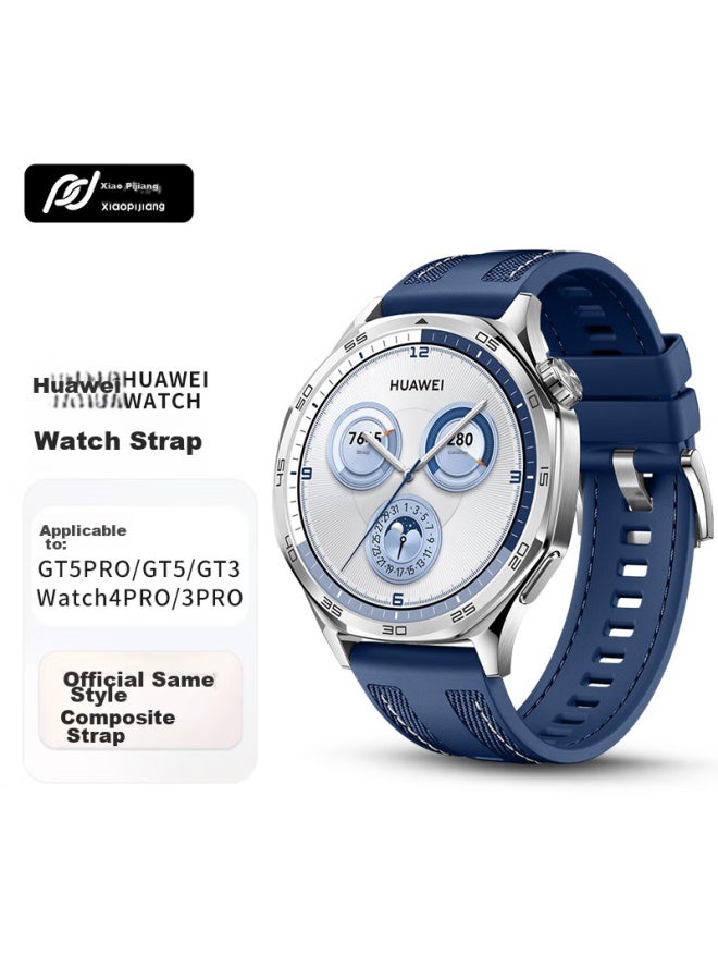 Tinker Xiaopijiang Compatible With Huawei Watch Straps For Gt5pro/gt4/gt3pro/gt2, Watch4pro/watch3pro, Nylon Braided Silicone Watch Band - Image 1