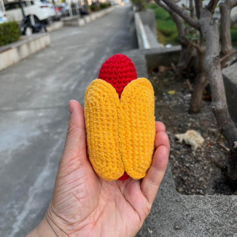 PLWalker Emotional Support Hot Dog Nuggets Pickle, Positive Crochet Plush, Cute Funny Gag Gifts for Women - Image 5