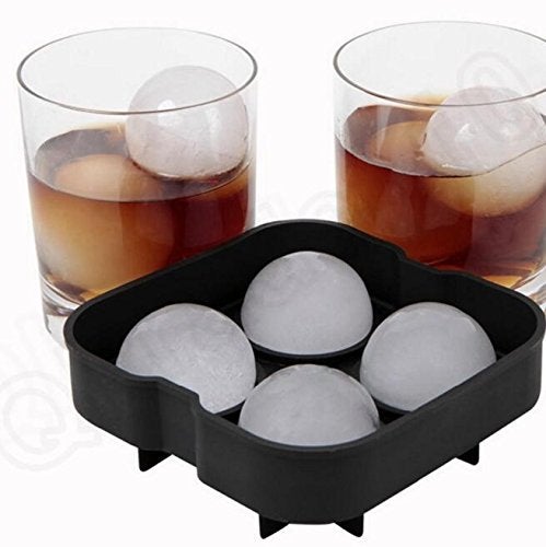 Iktu Ice Ball Maker, Large 2" Silicone Ice Ball Mold, Creates 8 Large 2 Inch Ice Cube Spheres - 2 Trays, 4 Balls Each - Image 4