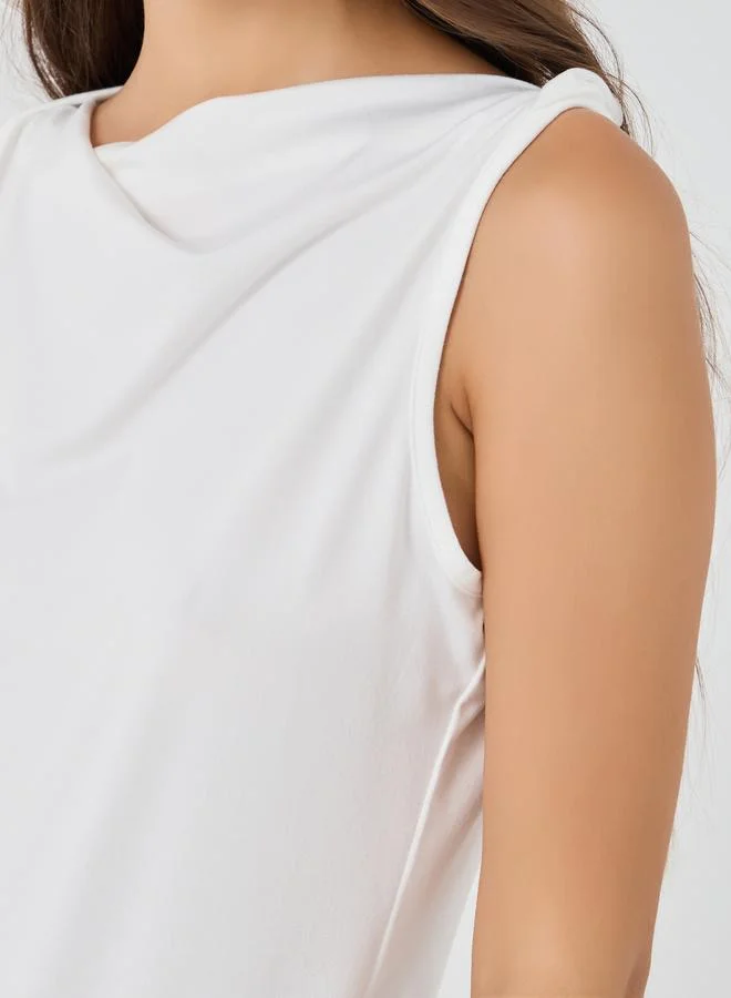 Take Two Take Two Solid Sleeveless Regular Fit T-Shirt