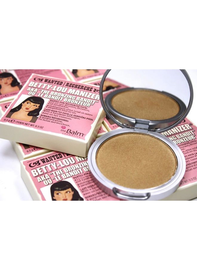 theBalm - , Manizer Beauty Kit, Translucent Pressed Matte Shimmer Mary Skincare Cheeks Face Powder Lightweight Palette Makeup for Women - Betty Lou - Image 1