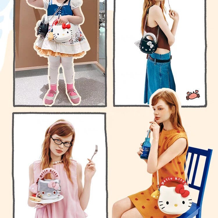 Li Landi'S Same Style Toutouhellokitty Sanrio Hello Kt Hello Kitty Crossbody Bag Birthday Gift For Women - Image 3