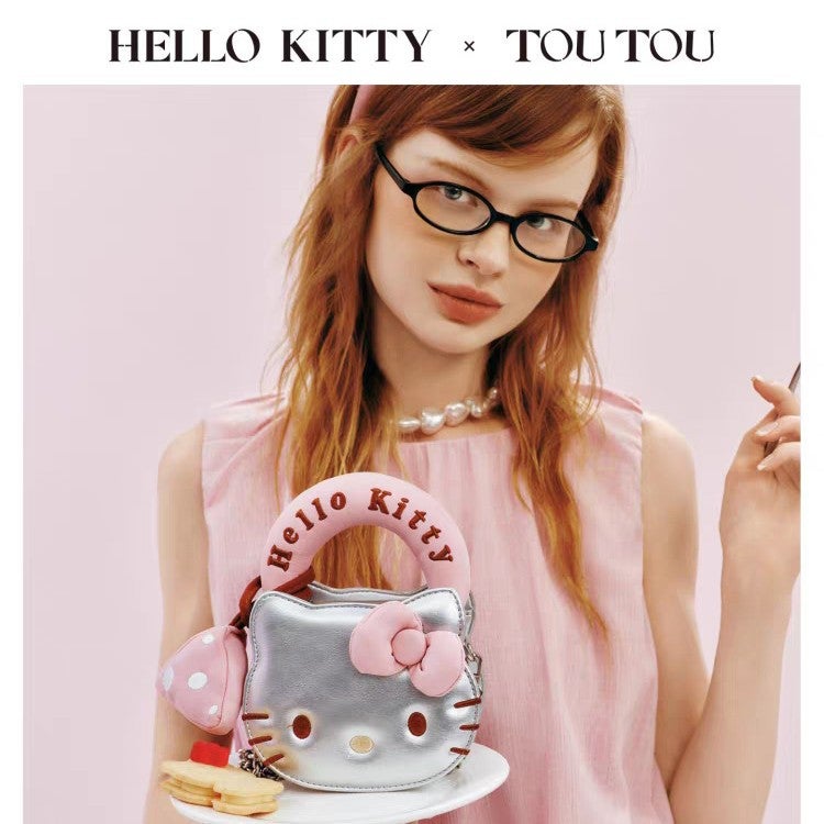 Li Landi'S Same Style Toutouhellokitty Sanrio Hello Kt Hello Kitty Crossbody Bag Birthday Gift For Women - Image 4