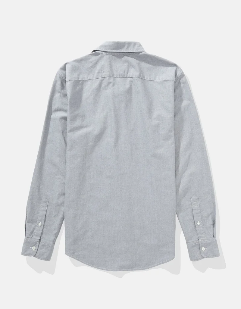American Eagle  AE Slim Fit Everyday Oxford Button-Up Shirt for Men | Best Price UAE