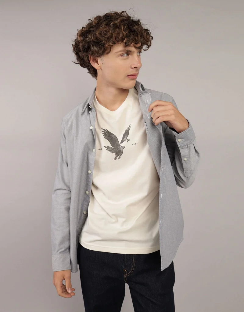 AE Slim Fit Everyday Oxford Button-Up Shirt