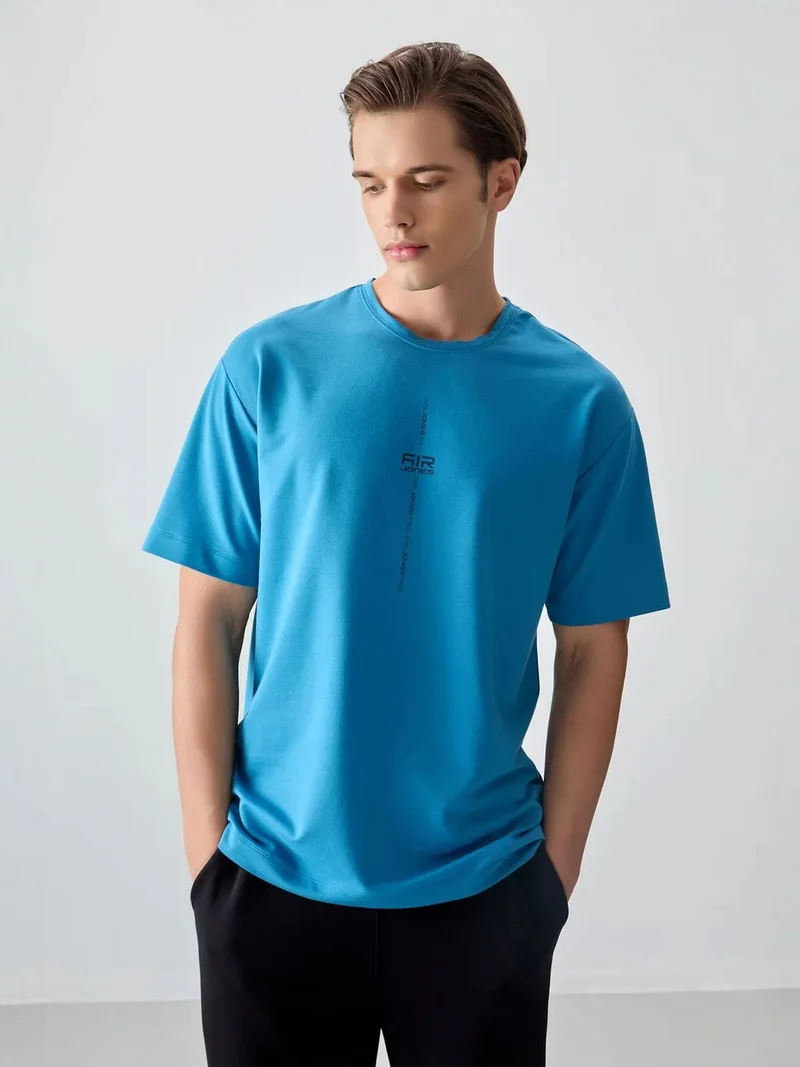 TOMMYLIFE TOMMY Oversized Printed Crew Neck T-Shirt