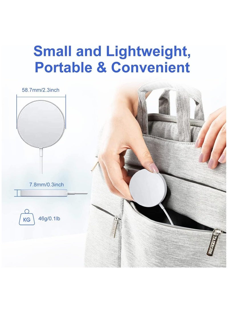 MMG - MagSafe Charger【MFI/UACK Certified】 USB C Fast Charging,Wireless Magnetic Fast PD Charging up to 15W Compatibility with iPhone 14,14 Plus,14 Pro,14 Pro Max , 13,12 series,AirPods Pro2 - Image 1