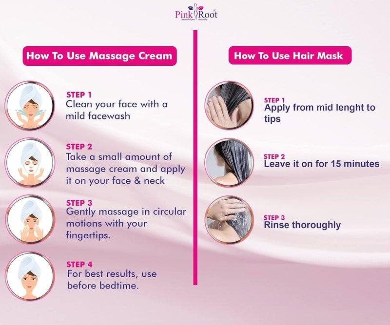 Pink Root Pink Root Aloe Vera Cream 500gm with Hair Repair Spa Cream 500gm - Image 4