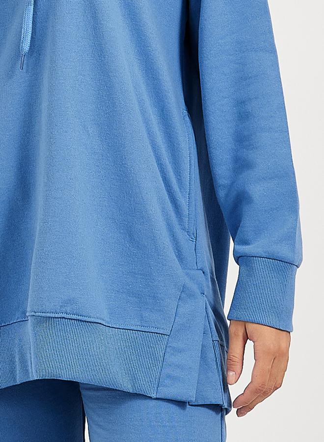 Styli Oversized Longline Hoodie with Dropped Shoulder  - Image 3
