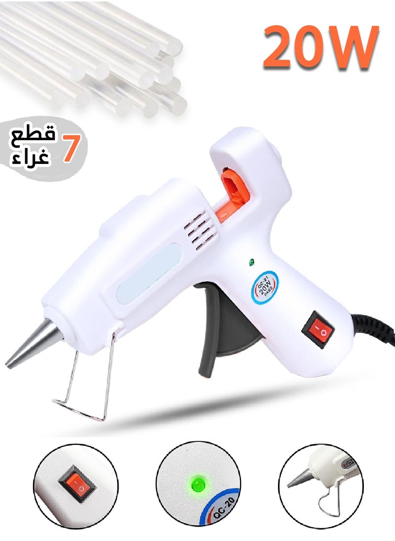 Generic Glue Gun Refillable 220V Includes 7Pcs of Glue Stick  - Image 1