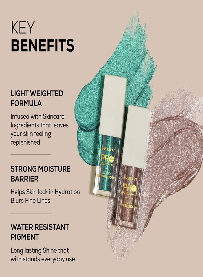INSIGHT Professional Liquid Eyeshadow - (Stellar) | Light Weighted Formula | Infused with Skincare Ingredients | Water Resistant Pigment | High Shine Shimmers (5g) - Image 3