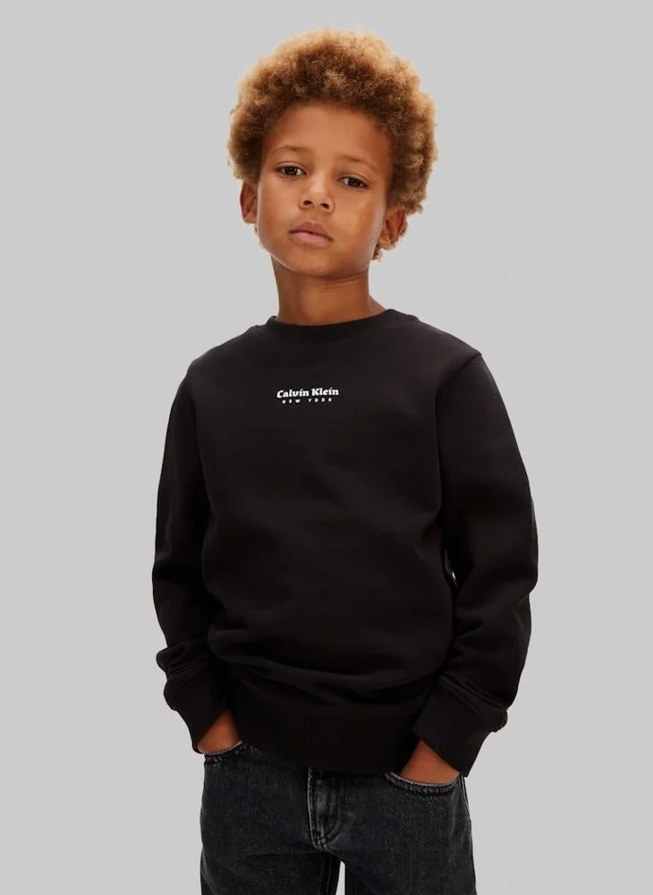 Calvin Klein Jeans Youth Logo Pullover Sweatshirt