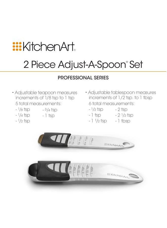 KitchenArt Pro Adjustable Measuring Set, Includes Adjustable Tablespoon, Teaspoon, and 1 Cup Measuring Cup - Image 5