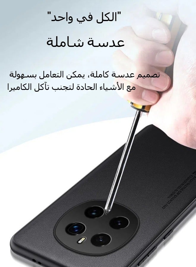 general Case Compatible Honor Magic 7 Honor Magic 7 Pro 5G Case Plain Leather Skin Friendly Case Honor Magic7 Honor Magic7 Pro Matte Bumper Cushion Soft Edge Shockproof Case - Image 3