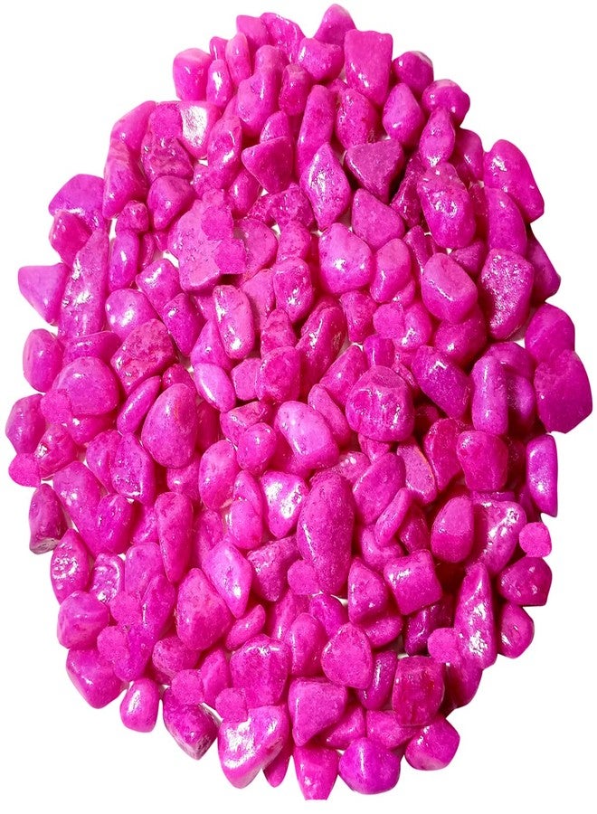 One Top Pink Color Stones River Rock Substrate Pebbles Stones Home Decoration, Garden, Fish Aquarium Vase Fillers (1 kg) - Image 1
