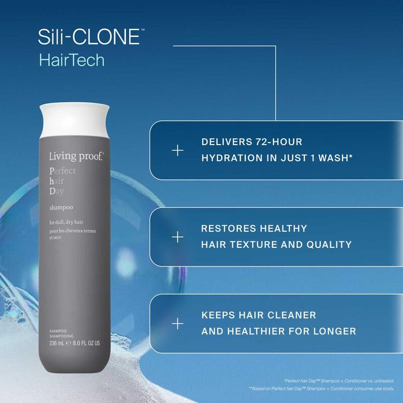 Living Proof Hydrated Hair Essentials Kit - Includes Travel Size Perfect hair Day Shampoo, Conditioner, 5-in-1 Styling and Dry Shampoo ($74 value) - Image 2