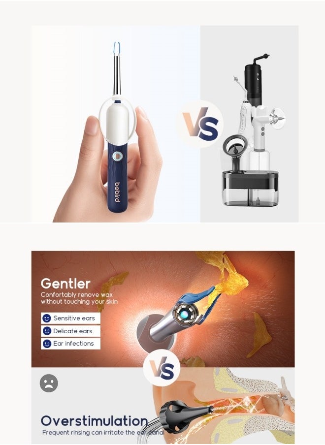 Bebird - Ear Wax Removal Tool Ear Cleaner with Flexible Wireless Ear Camera Otoscope Painless Visual Ear Pick Tweezers Wax Remover Portable Ear Cleaning Kit for Adults/Kids - Image 1
