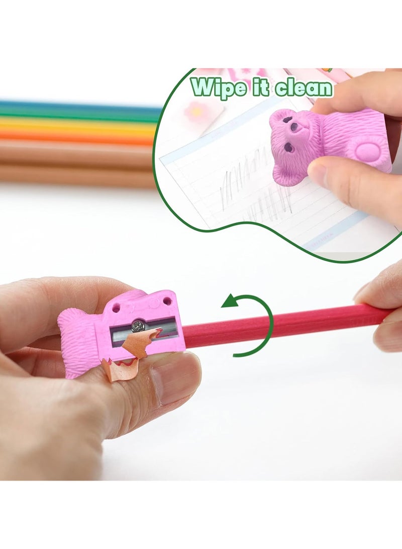 الاستيكة و البرايا الدبدوب  استيكه وبرايا 2*1  ممحاه الدبدوب العلبة : 20 - Image 3