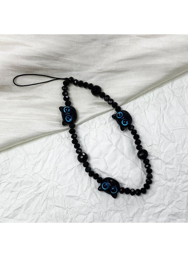 NIBEMINENT Phone Charm/ Chain Strap for Women Girls, Monster Cat Cell Phone Case Lanyard Wrist Strap