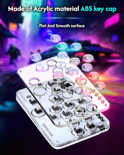 Sehawei Haute42 Arcade Stick 16Keys All-Button Gamerfinger with Custom RGB & Turbo Functions,Arcade Controller Street Fight for PC/Ps3/Ps4/Switch/Steam Game Keyboard-Supports Hot Swap & SOCD - Image 3