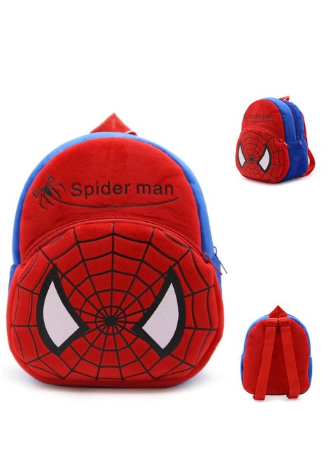 Children Toddler Preschool Backpack Plush Animal Cartoon Backpack Baby Kids School Satchel Travel Lunch Bags (Spider-Man)