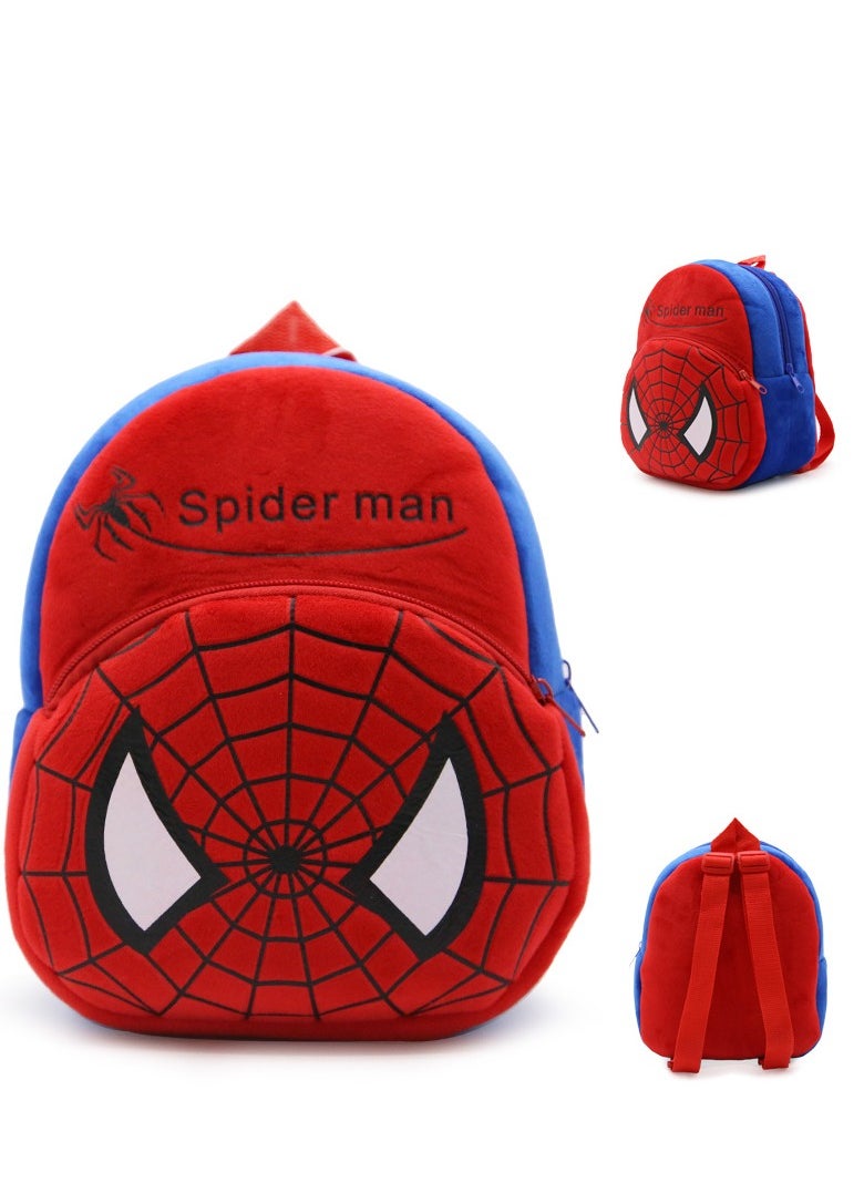 Children Toddler Preschool Backpack Plush Animal Cartoon Backpack Baby Kids School Satchel Travel Lunch Bags (Spider-Man)