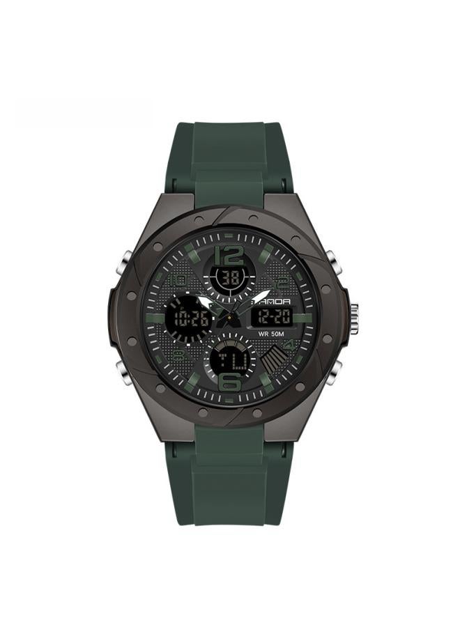 Sanda Trendy Multifunctional Special Forces Watch Men's Double Display Waterproof Luminous Outdoor Sports Electronic Couple Watch