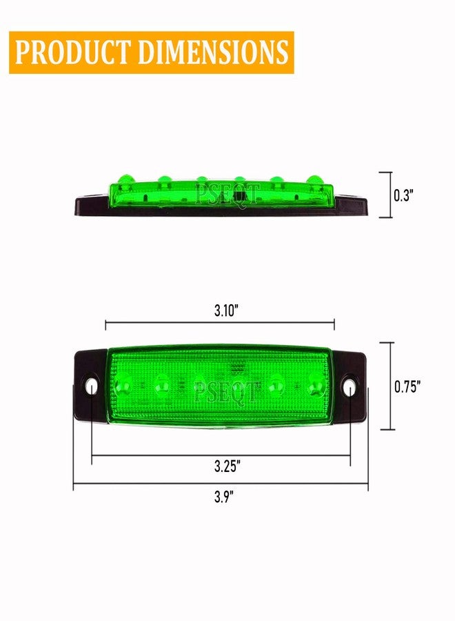 PSEQT 10 Pcs LED Rock Strip Lights Car Underglow Wheel Fender Well Lighting Kits Waterproof for Golf Cart Wrangler Offroad Truck RV UTV ATV Snowmobile (Green) - Image 5