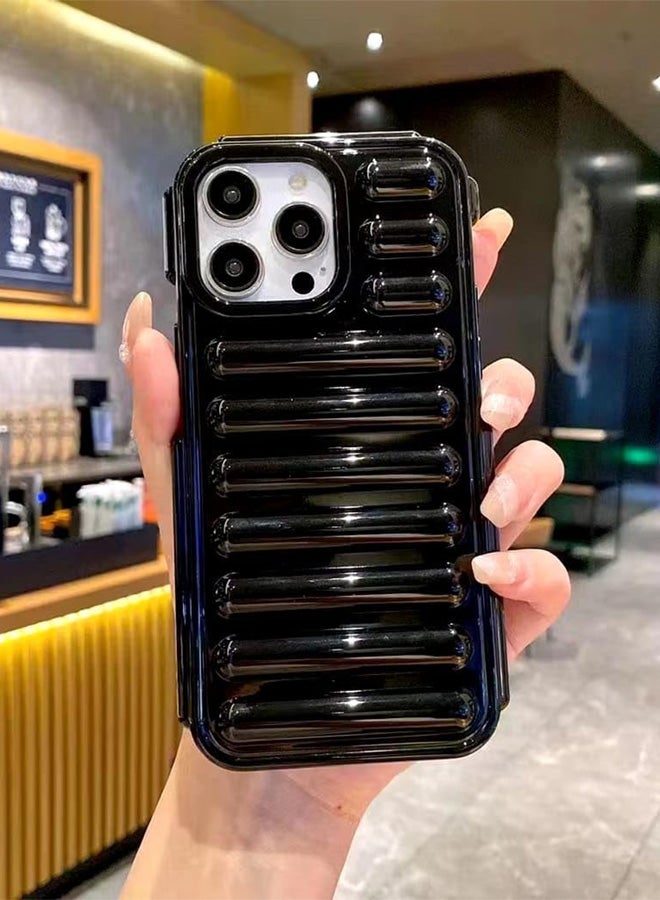 iPhone 14 Pro Max Case with Camera Protection Cover, Protection Corner Bumper TPU Case Strap Hole Smartphone Case / Cover iPhone 14 Pro Max - Black  - Image 4