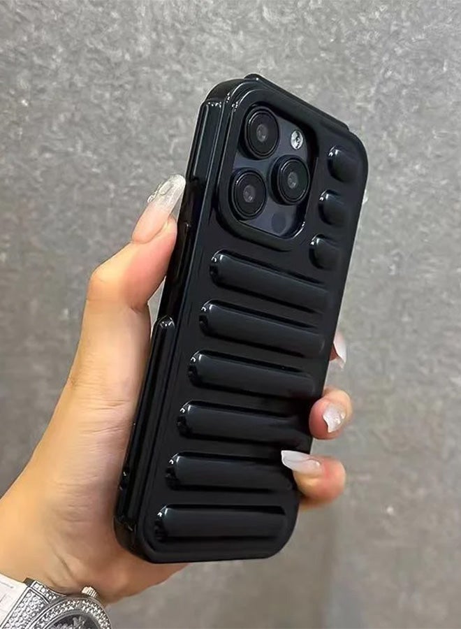 iPhone 14 Pro Max Case with Camera Protection Cover, Protection Corner Bumper TPU Case Strap Hole Smartphone Case / Cover iPhone 14 Pro Max - Black  - Image 5