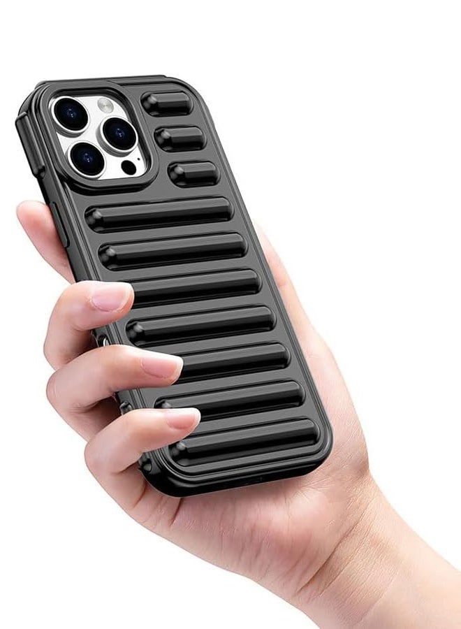 iPhone 14 Pro Max Case with Camera Protection Cover, Protection Corner Bumper TPU Case Strap Hole Smartphone Case / Cover iPhone 14 Pro Max - Black  - Image 3