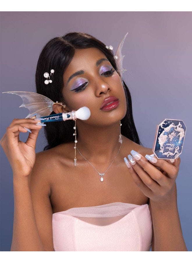 Flower Knows Moonlight Mermaid Series Cosmetic Blush Brush Highlighter Bronzer Contour Makeup Brush Stellar  - Image 4
