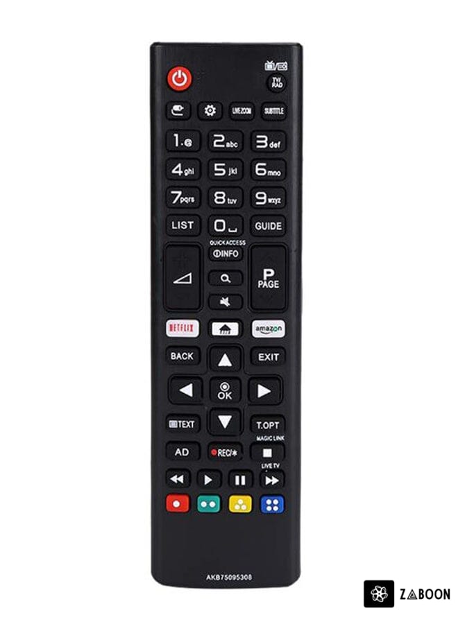 Zaboon Smart TV Remote Control For LG Black