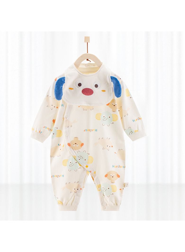 Loquat Newborn Long-sleeved Cotton Jumpsuit